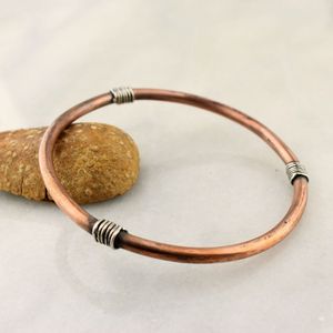 Decorative Copper <b>Bracelet</b> Elegant Open Cuff Design Comfortable Fit for Everyday Fashion Styling - Product Image 3