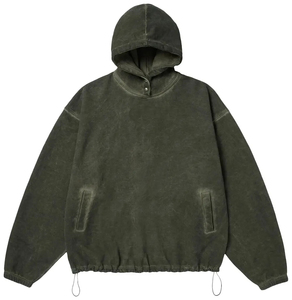 เสื้อฮู้ดดี้ทรงหลวมพรีเมียมสไตล์วินเทจสตรีทแฟชั่นย้อมสีแบบ Dirty Dye หนัก 450 กรัม ผ้าฝ้าย 100% สำหรับฤดูหนาว หนานุ่มพิเศษ - Product Image 2