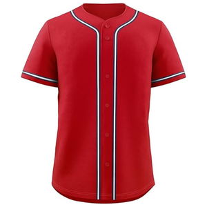 Custom Sublimation Baseball Jersey Red Blank Baseball Shirt Men Sport Wear Team Softball Uniforms Plus Size Quick Dry Custom <b>Log</b> - Product Image 6