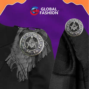 Broche de Kilt Escocés Tradicional con Diseño Masónico, 3 Pulgadas, Estilo Antiguo, Personalizado, Venta al Por Mayor de Fábrica 2026 - Product Image 4