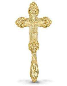 Customized Size Gold Bishop's Blessing Crucifix For Catholic Church Religious Prayer Use Christmas Home Decorative Crucifix - Product Image 1