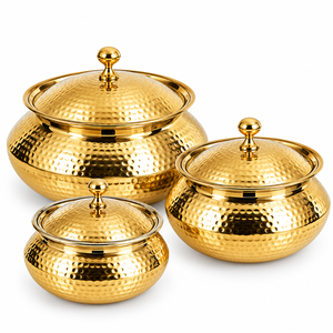 Zoravelle Royal Design - Recipiente para Calentar Comida de Acero Inoxidable con Relieve Floral y Acabado Espejo Duradero y Sostenible - Product Image 2