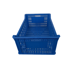 Folin SNS-FL1 Blue Rectangle Plastic Aquaculture Trap Stackable Ventilated Harvesting & Transporting Box Vietnam Made in Vietnam - Product Image 4