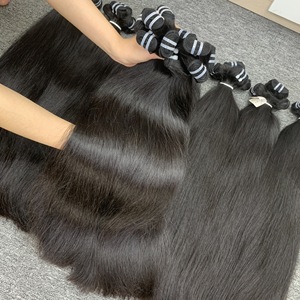 Venta al por mayor de extensiones de cabello Remy vietnamita recto natural de encaje HD tipo de cabello indio en color negro paquetes de trama - Product Image 3