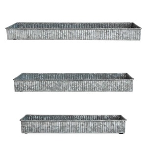 Panier de Jardinage Rustique Galvanisé Créatif pour la Décoration de Balcon et l'Aménagement Moderne de la Maison - Product Image 4