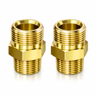 Buse en laiton à jet plat 3D Techno New M22-14 avec filetage NPT mâle 1/8 pour nettoyeur haute pression, accessoire adaptateur de raccord de tuyau