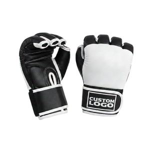 Custom Logo MMA Training <b>Gloves</b> Open Finger with Wrist Support - Product Image 1