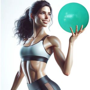 Pelota de Ejercicio Pequeña de 9 Pulgadas con Bomba, para Pilates y Yoga, Estabilidad del Core, Paquete de 1 o 2 Pelotas a Elegir - Product Image 4