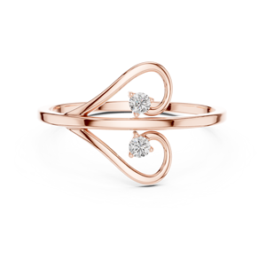 Anillo de Diamantes de Oro Sólido de 14k para Mujer, Corte Brillante Redondo, Anillo de Compromiso Clásico, Apilable, Diseño Minimalista, para Regalo - Product Image 6