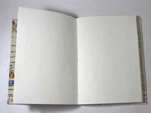 Carnet à couverture rigide personnalisé fait main en papier de coton recyclé couleur crème avec impression de script et de symboles anciens - Product Image 3