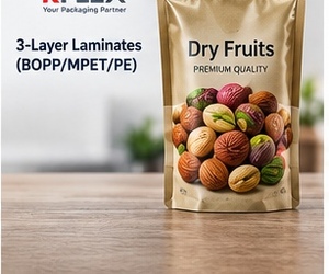 Dry Fruits Stand Up <b>Pouch</b> BOPP <b>Laminated</b> Food Grade Zipper Top Premium Quality Packaging - Product Image 2