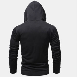 เสื้อฮู้ดดี้ผู้ชาย คุณภาพสูง น้ำหนักเบา ผ้าฝ้าย 100% แบบซิป ให้ความอบอุ่น มีสไตล์ และสวมใส่สบายทุกฤดูกาลด้วยลายเซ็นของเรา - Product Image 4