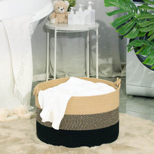 Home Decorative <b>Woven</b> <b>Basket</b> Fabric Organizing Storage <b>Basket</b> for Home Use - Product Image 5