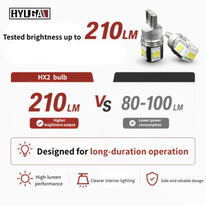 Ampoule LED HYUGA HX2 pour feux de recul, blanc, Canbus, 6SMD, puce 3030, 12V, éclairage intérieur, feux de stationnement, éclairage de courtoisie, éclairage du plancher - Product Image 4
