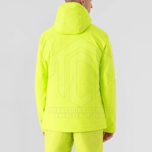 Nouvelle arrivée : veste de ski d'hiver avec tissu imperméable, capuche respirante, logo sur le devant, pour homme, usage extérieur - Product Image 4