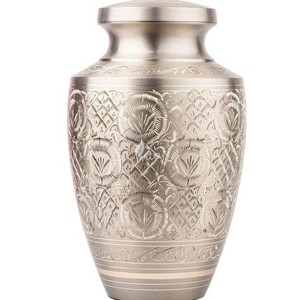 Urna de Latón Sólido para Cenizas Humanas Tamaño Adulto - Urna de Cremación de Metal de Cuerpo Denso - Vaso Conmemorativo de Material Integral para Funeral - Product Image 6