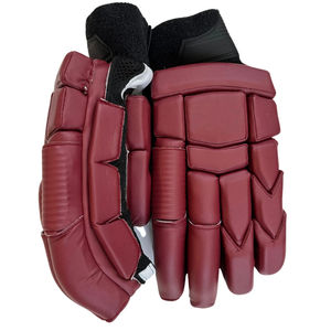 Gants de cricket en cuir synthétique de qualité supérieure pour droitiers et gauchers, protection intégrée contre les chocs, sangle Velcro réglable, adhérence accrue - Product Image 3