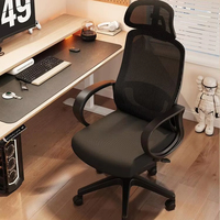 Chaise de bureau ergonomique moderne de haute qualité, réglable, pivotante, dossier haut, confortable, pour le bureau à domicile, style exécutif