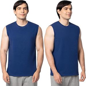 Camisetas sin mangas para hombre, personalizadas con logotipo, de corte muscular, transpirables, bordadas, para entrenamiento, de poliéster/algodón, para gimnasio, precio de fábrica. - Product Image 1