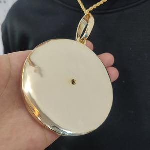 Nuevo Collar con Colgante Hip Hop de Instagram, Tamaño Personalizado 44, con Moissanita Giratoria, Joyería de Lujo en Oro y Plata con Diamantes - Product Image 3