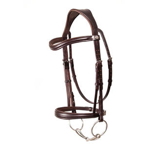 Bridon en cuir occidental haut de gamme avec logo personnalisé, réglable pour l'équitation, l'entraînement et les concours, durable, équipement équestre - Product Image 3