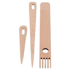 Aiguilles à crocheter en bois de qualité supérieure pour le tissage sur métier, outils d'artisanat à surface lisse pour la couture et les projets de fil DIY - Product Image 1