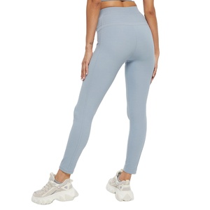 Custom 2022 Premium Sexy Leggings Yoga Sport Women Leggings Fitness Yoga Pants Solid <b>High</b> Waist Elastic Gym Leggings for women - Product Image 1