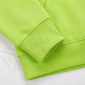 Sweat-shirts à capuche personnalisés en coton épais 100 % pour hommes, avec cordon de serrage et poche, en tissu uni, imprimés par le créateur, pour l'hiver - Product Image 6