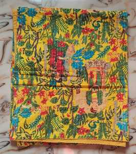 High Quality Organic Cotton Indian Handmade Kantha <b>Quilt</b> Reversible Patchwork All-Season Blanket <b>Bedding</b> Set Home - Product Image 6