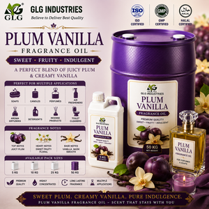 Huile parfumée synthétique Prune Vanille en vrac Fournisseur Inde Vente en gros Savon Détergent Bougie Désodorisant Cosmétique Industriel - Product Image 2