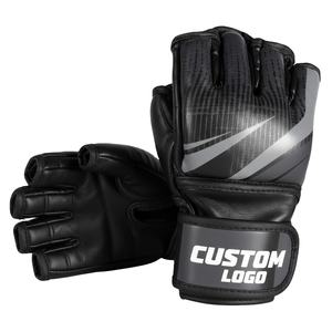 Guantes de Entrenamiento de MMA con Dedos Descubiertos, de Cuero PU, con Soporte para Muñeca - Product Image 3