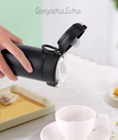 Flacons à vide à affichage de température numérique LED coffret cadeau de Noël bouillotte intelligente en acier inoxydable avec filtre logo personnalisé