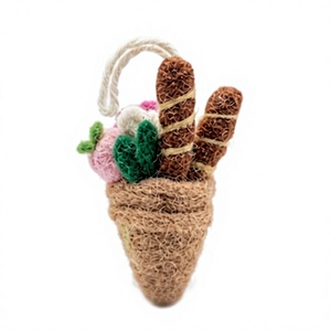 Meilleur Ornament de Noël Personnalisé en Laine Tricotée Faite Main Écologique Style Traditionnel Lapin Fraise Cornet de Glace Himalaya - Product Image 3