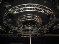 Structure de scène rotative DMX en aluminium pour éclairage de club