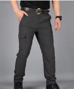 Pantalon cargo tactique décontracté pour homme, 100% coton, imperméable, multi-poches, randonnée en plein air, trekking - Product Image 5