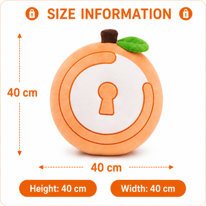 Cojín Naranja Suave, Cojín Decorativo de Felpa, Cojín Cómodo para Sofá, Linda Decoración para el Hogar, Regalo para Niños - Product Image 2
