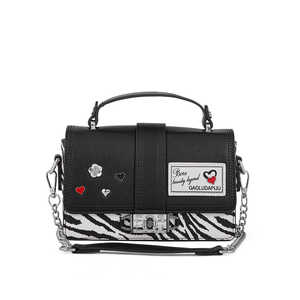 Bolso de hombro negro formal para hombre P36296 - Product Image 3