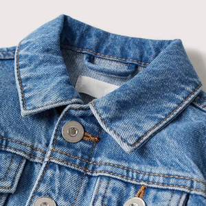 Wholesale Custom Kid's Denim <b>Jacket</b> Toddler Unisex 100% Cotton Jean Coat Children Boys Denim <b>Jacket</b> - Product Image 6
