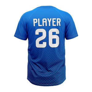 เสื้อเบสบอลซอฟต์บอลแบบสั่งทำพิเศษสำหรับผู้ชาย แบบ 2 กระดุม ผ้าโพลีเอสเตอร์พรีเมียม ชุดยูนิฟอร์มทีม ขายส่งจำนวนมาก - Product Image 3