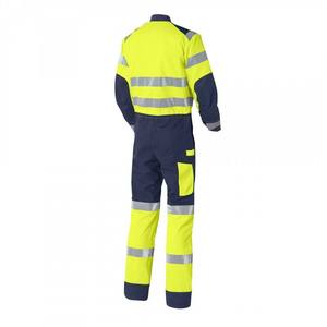 Custom Logo Safety Coverall Uniform Durable Cotton Polyester Industrial Workwear Manufacturer - Product Image 2