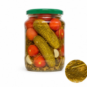 Best Quality Vietnam Factory <b>Pickled</b> Assorty Cucumber and Tomato in Vinegar Packed in 500ml Mason <b>Jar</b> - Product Image 1