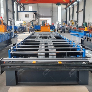 Máquina formadora de rollos de chapa trapezoidal de acero galvanizado de alto rendimiento popular <span class=keywords><strong>en</strong></span> Irak, 1000/1200 mm, con rodamientos de motor - Product Image 4