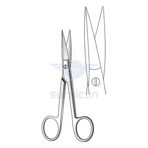 Tijeras de Rinoplastia Converse de 13.5 cm (5¼ Pulgadas), Rectas, con Bordes Exteriores Dentados, Hoja de Corte Semisafilada, Punta Afilada - Product Image 1