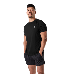 Camiseta Deportiva de Manga Corta para Hombre, Corte Ajustado, para Gimnasio, Entrenamiento, Suave, Elástica, de Alto Rendimiento, Suministro al por Mayor OEM - Product Image 2