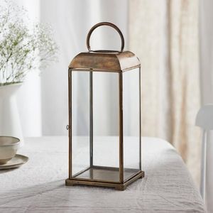 Modern <b>Silver</b> Metal Glass <b>Lantern</b> Lamp Stainless Steel Candle Holder Decorative <b>Lantern</b> for Home Wedding Indoor Outdoor Decor - Product Image 6