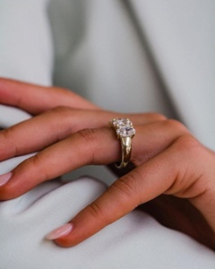 Bague d'éternité en argent sterling avec diamant de laboratoire taille ovale pour femme, alliance de mariage, bijou d'anniversaire - Product Image 3
