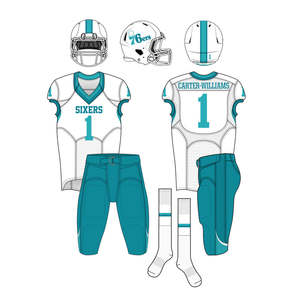 Uniforme de Fútbol Americano Sublimado Personalizado, Conjunto de Camiseta de Fútbol Americano para Adultos, Tallas Grandes, Ropa de Equipo, Kits de Fútbol Americano OEM - Product Image 4