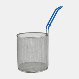 Cesta coladora de fideos de acero inoxidable resistente con perforaciones finas para un drenaje suave sin perder alimentos - Product Image 5