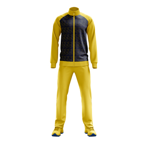 Ensemble de survêtement de sport imprimé, veste et pantalon athlétiques avec tissu à séchage rapide, design de motif personnalisé pour l'entraînement et les matchs - Product Image 1