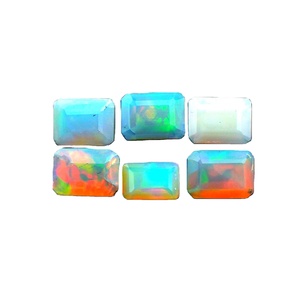 Lot en gros de pierres précieuses naturelles opale d'Éthiopie Welo, taille octogonale, facettées, calibrées, 5x7 mm, pour la fabrication de bijoux - Product Image 3
